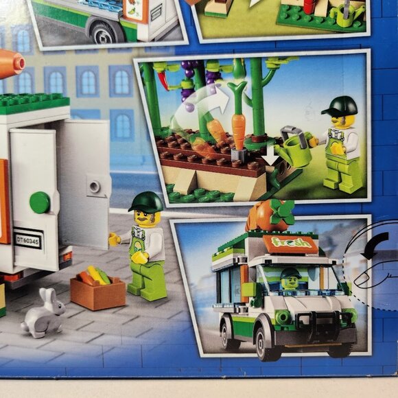LEGO City Farmers Market Van 60345 Building Set Food Truck Farm Van Vegetables R - Picture 13 of 15